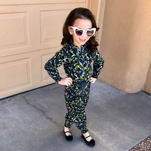 Girls floral jumpsuit